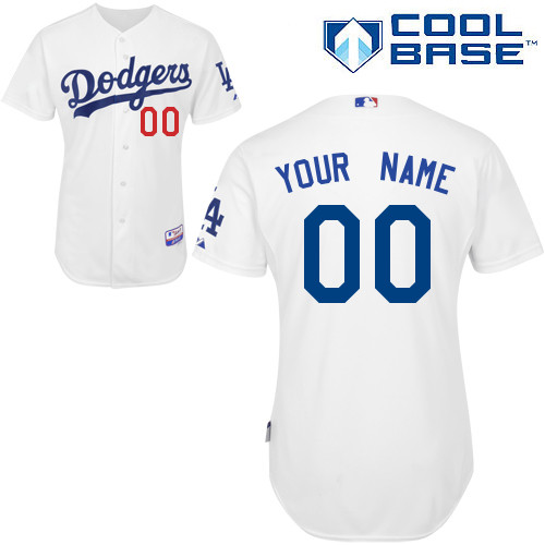 Los Angeles Dodgers Personalized Custom White MLB Jersey