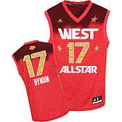 Los Angeles Lakers #17 Andrew Bynum All-Star 2012 Western red jerseys