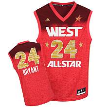 Los Angeles Lakers #24 Kobe Bryant All-Star 2012 Western red jerseys
