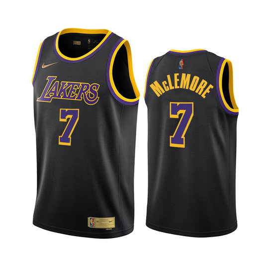 Los Angeles Lakers #7 Ben McLemore Black NBA Swingman 2020-21 Earned Edition Jersey