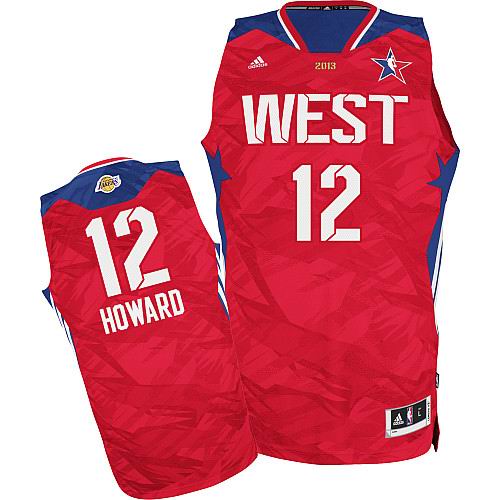Los Angeles Lakers 12# Dwight Howard All-Star 2013 Western red jerseys