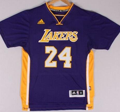 Los Angeles Lakers 24 Kobe Bryant Purple Alternate NBA Jersey