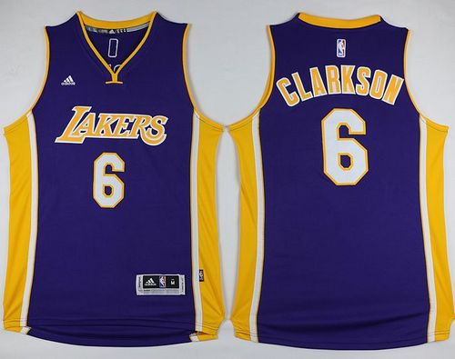 Los Angeles Lakers 6 Jordan Clarkson Purple NBA Jersey