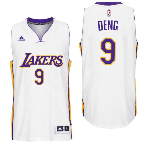 Los Angeles Lakers 9 Luol Deng Alternate White New Swingman Jersey