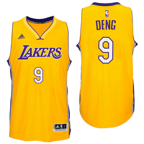Los Angeles Lakers 9 Luol Deng Home Gold New Swingman Jersey