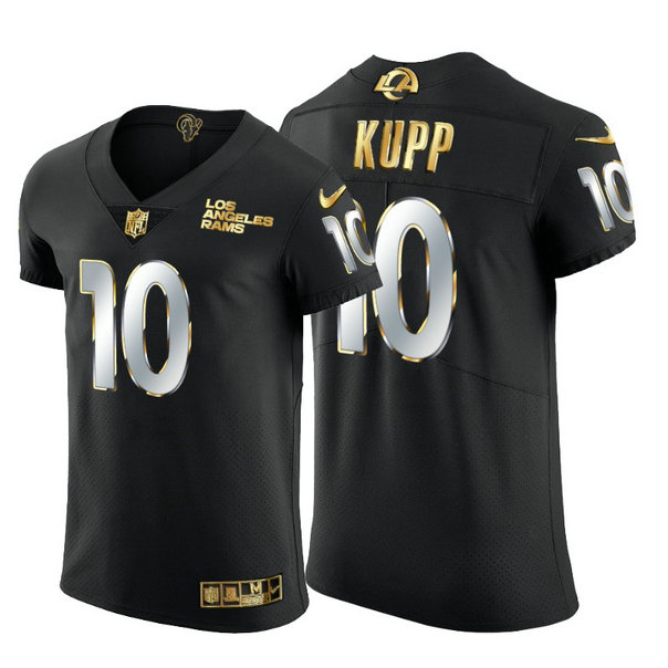 Los Angeles Rams #10 Cooper Kupp Men's Nike Black Edition Vapor Untouchable Elite NFL Jersey