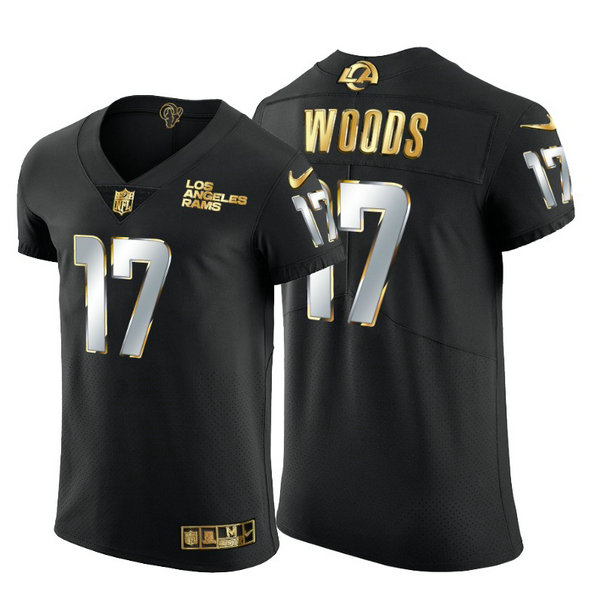 Los Angeles Rams #17 Robert Woods Men's Nike Black Edition Vapor Untouchable Elite NFL Jersey