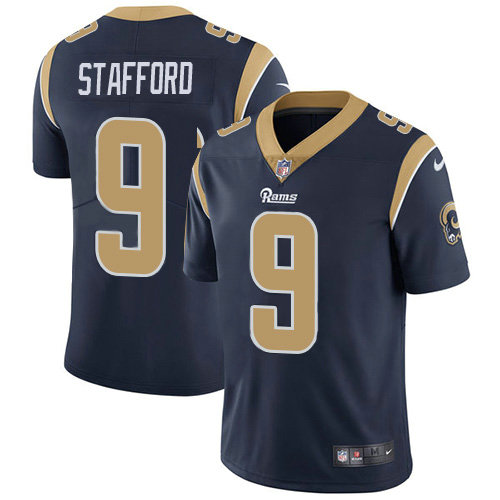 Los Angeles Rams #9 Matthew Stafford Navy Blue Team Color Men's Stitched NFL Vapor Untouchable Limited Jersey