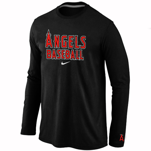 Los Angels of Anaheim Long Sleeve T-Shirt Black