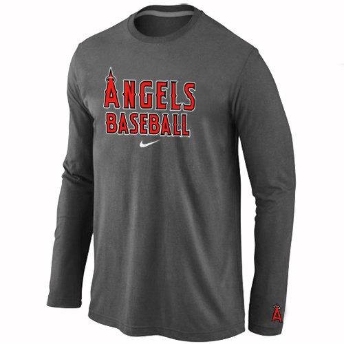 Los Angels of Anaheim Long Sleeve T-Shirt D.Grey