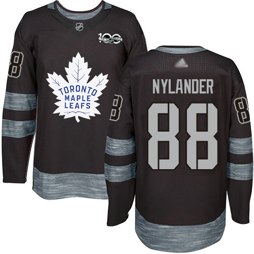Maple Leafs #88 William Nylander Black 1917-2017 100th Anniversary Stitched Hockey Jersey