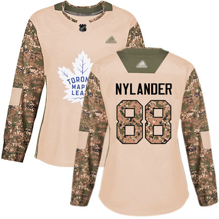 Maple Leafs #88 William Nylander Camo Authentic 2017 Veterans Day Women's Stitched Hockey Jersey