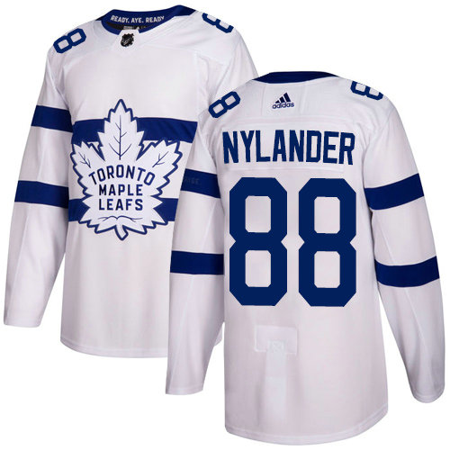 Maple Leafs #88 William Nylander White Authentic 2018 Stadium Series Stitched Youth Hockey Jersey