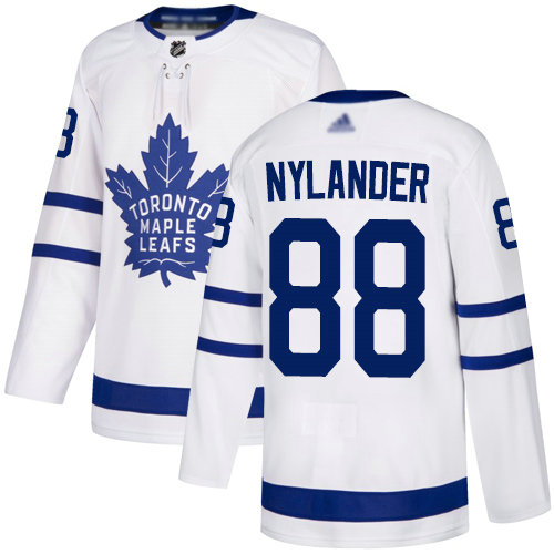 Maple Leafs #88 William Nylander White Road Authentic Stitched Youth Hockey Jersey