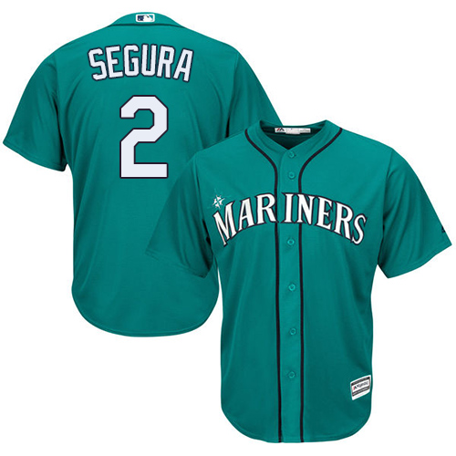 Mariners #2 Jean Segura Green Cool Base Stitched Youth Baseball Jersey