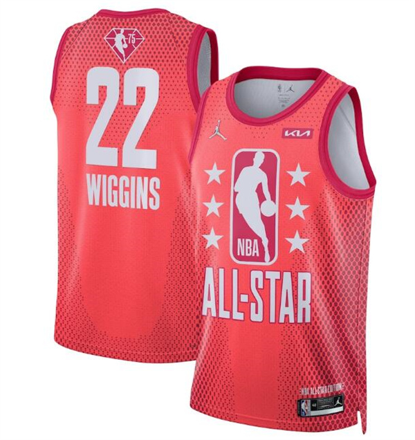 Men's 2022 All-Star #22 Andrew Wiggins Maroon Stitched Jersey