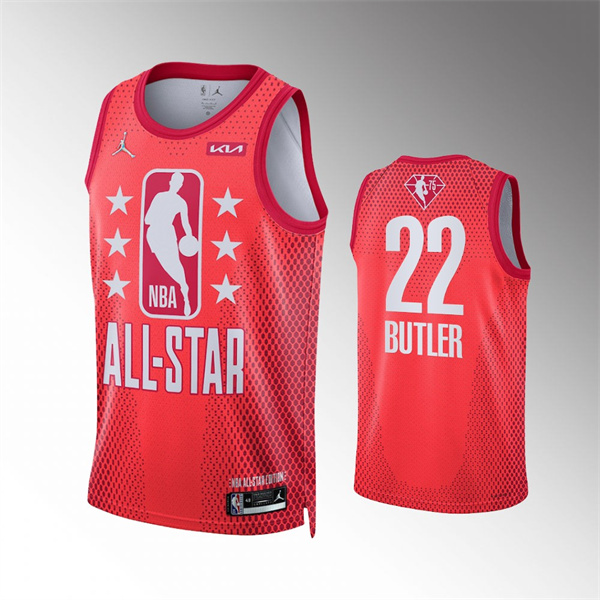 Men's 2022 All-Star #22 Jimmy Butler Maroon Stitched Jersey