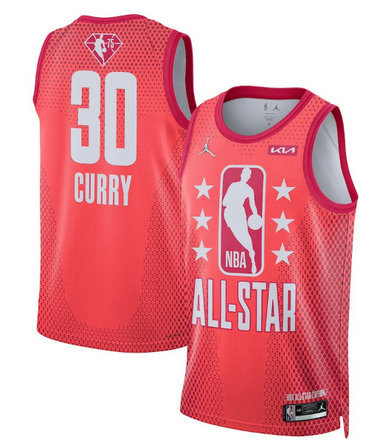 Men's 2022 All-Star #30 Stephen Curry Maroon Stitched Basketball Jersey