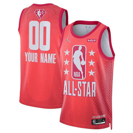 Men's 2022 All-Star Active Player Custom Maroon Stitched Basketball Jersey