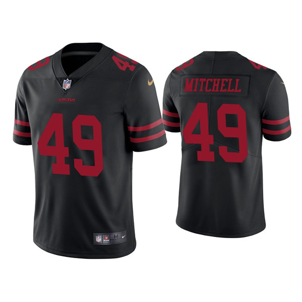 Men's San Francisco 49ers Tom Rathman Mitchell & Ness Scarlet 1989