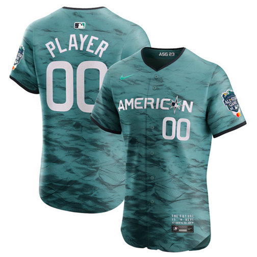 Men's ACTIVE PLAYER Custom Teal 2023 All-Star Flex Base Stitched MLB Jersey