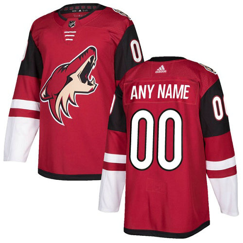 Men's Adidas Coyotes Personalized Authentic Red Home NHL Jersey