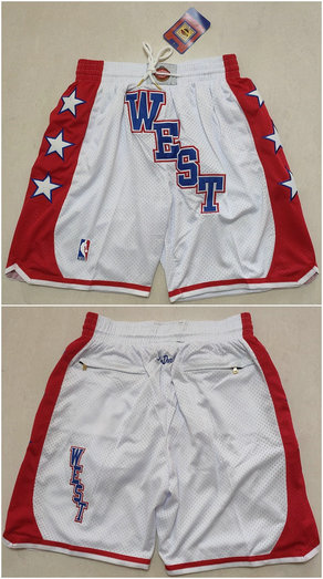 Men's All Star White Western Conference Shorts 