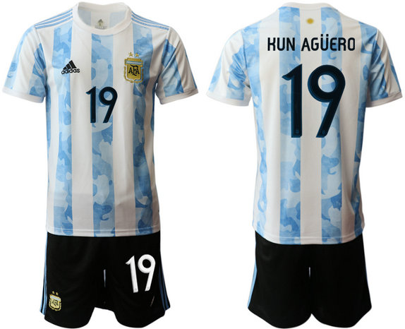 Men's Argentina #19 home Jersey