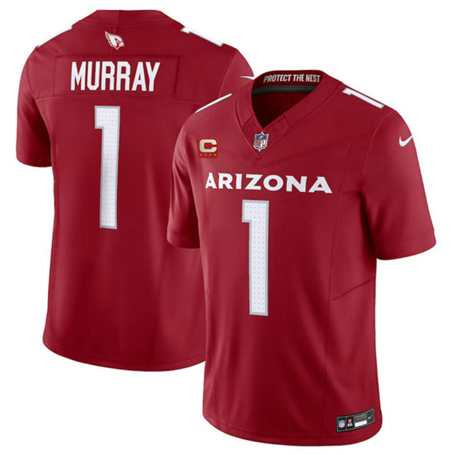 Men's Arizona Cardinals #1 Kyler Murray Red 2023 F.U.S.E. With 4-Star C Patch Vapor Untouchable F.U.S.E. Limited Stitched Football Jersey