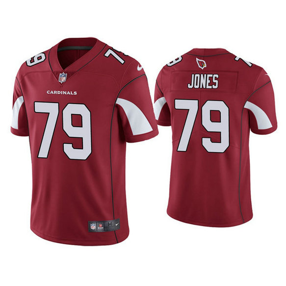 Men's Arizona Cardinals #79 Josh Jones Red Vapor Untouchable Limited Stitched Jersey