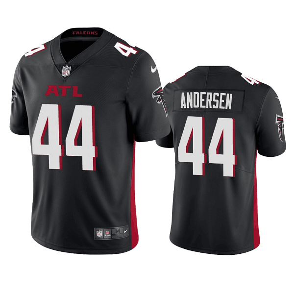 Men's Atlanta Falcons #44 Troy Andersen Black Vapor Untouchable Limited Stitched Jersey