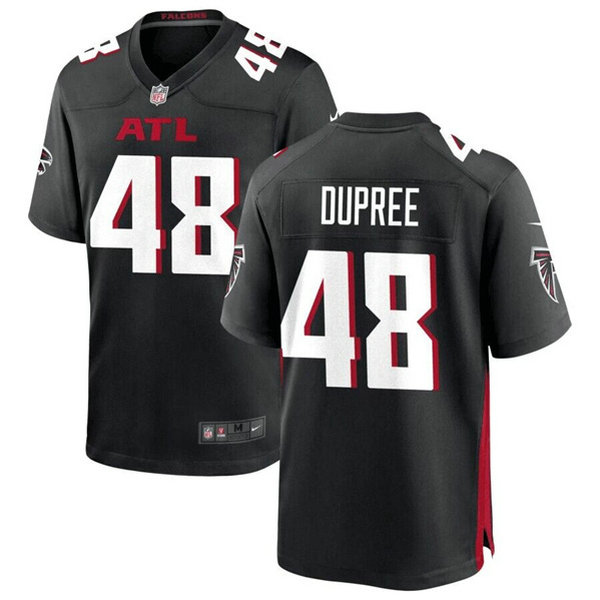 Men's Atlanta Falcons #48 Bud Dupree Black Stitched Football Game Jersey