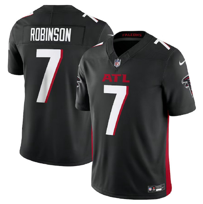 Men's Atlanta Falcons #7 Bijan Robinson Black 2023 F.U.S.E. Vapor Untouchable Limited Stitched Football Jersey