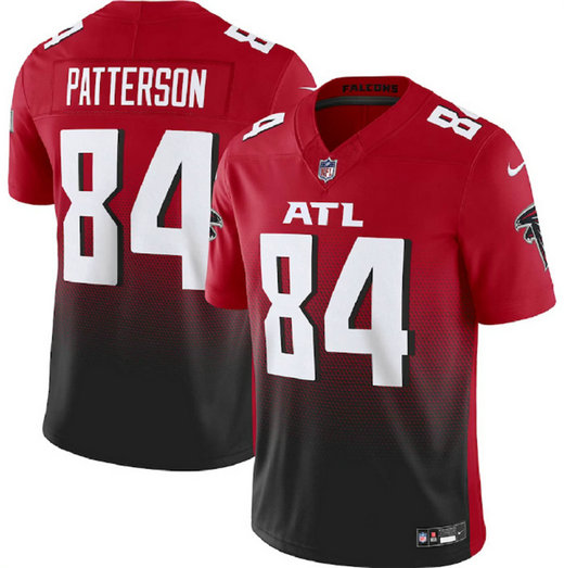 Men's Atlanta Falcons #84 Cordarrelle Patterson Red Black 2023 F.U.S.E. Vapor Untouchable Limited Stitched Football Jersey