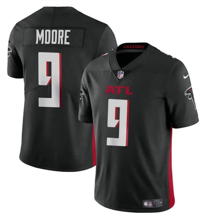 Men's Atlanta Falcons #9 Rondale Moore Black Vapor Untouchable Limited Stitched Football Jersey