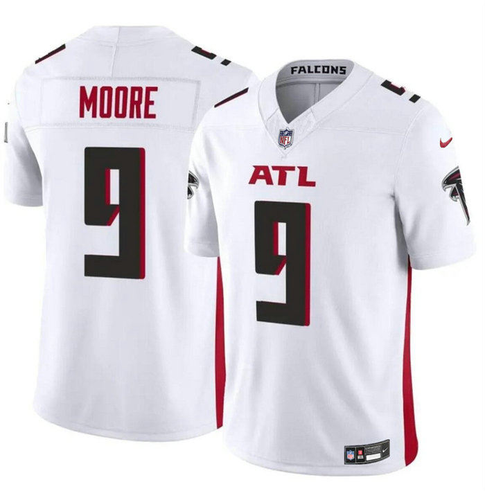 Men's Atlanta Falcons #9 Rondale Moore White 2023 F.U.S.E Vapor Untouchable Limited Stitched Football Jersey