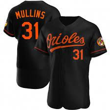 Men's Baltimore Orioles #31 Cedric Mullins Alternate Black Jersey
