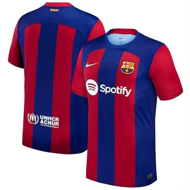 Men's Barcelona Blank 2023 24 Home Soccer Jersey