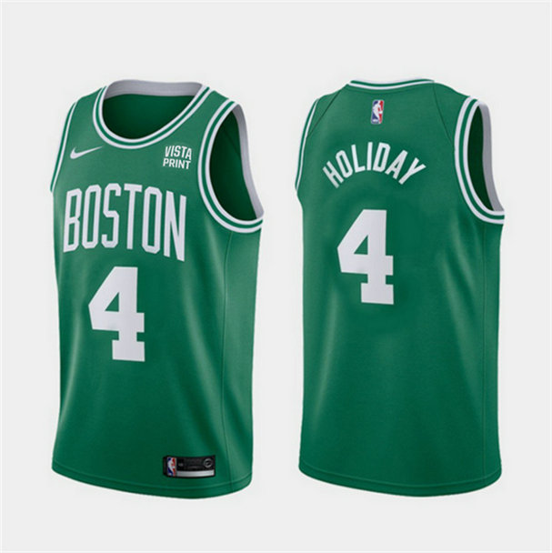 Men's Boston Celtics #4 Jrue Holiday Green 2023 Icon Edition Stitched Basketball Jersey