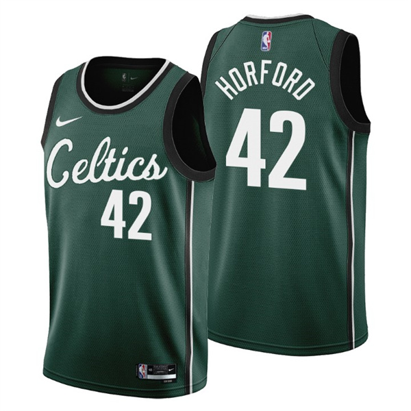 Men's Boston Celtics #42 Al Horford 2022 23 Green City Edition Stitched Jersey