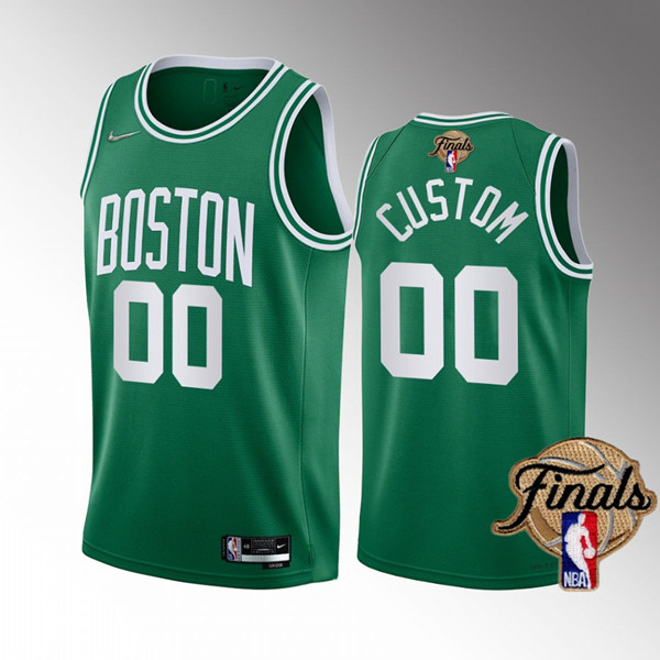Men's Boston Celtics Active Player Custom 2022 Green NBA Finals Stitched Jersey