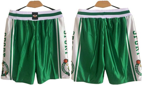 Men's Boston Celtics Green Shorts 