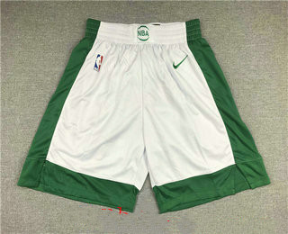 Men's Boston Celtics White 2021 Nike City Edition Swingman Stitched NBA Shorts