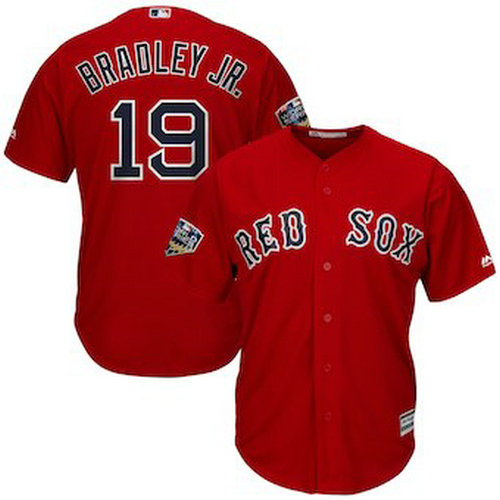 Men's Boston Red Sox Jackie Bradley Jr. Majestic Scarlet 2018 World Series Cool Base Player Jersey