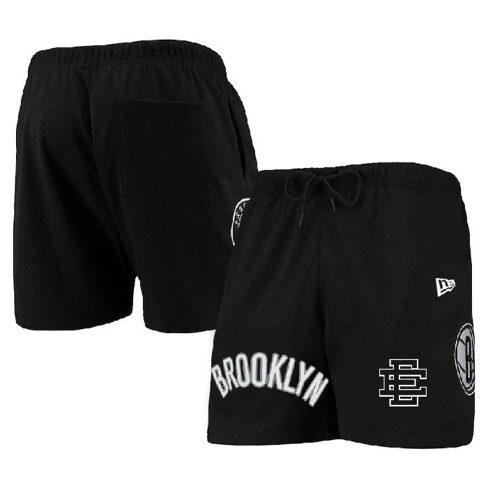 Men's Brooklyn Nets Black Shorts 001
