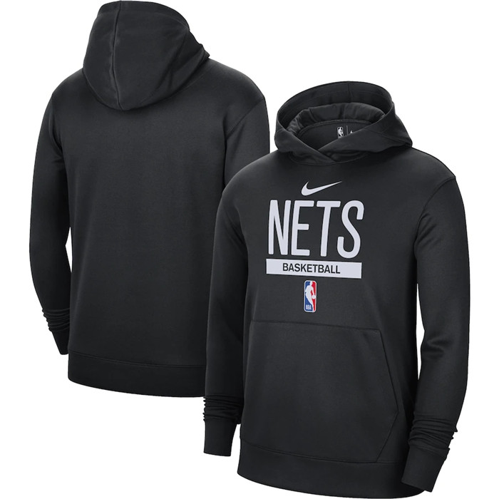 Men's Brooklyn Nets Black Spotlight Fleece Overhead Hoodie