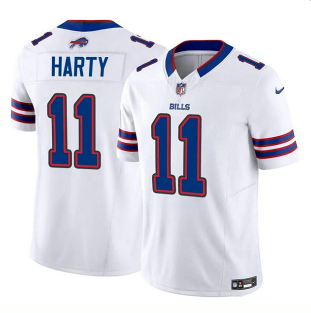 Men's Buffalo Bills #11 Deonte Harty White 2023 F.U.S.E. Vapor Untouchable Limited Stitched Jersey
