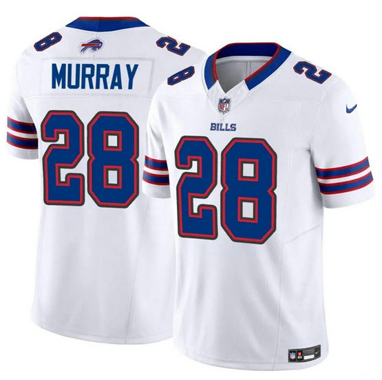 Men's Buffalo Bills #28 Latavius Murray White 2023 F.U.S.E. Vapor Untouchable Limited Stitched Football Jersey