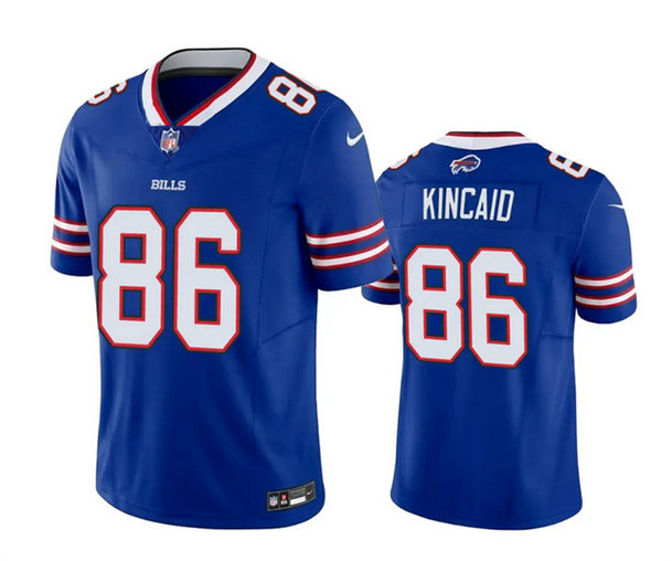 Men's Buffalo Bills #86 Dalton Kincaid Blue 2023 Draft Vapor Untouchable Limited Stitched Jersey