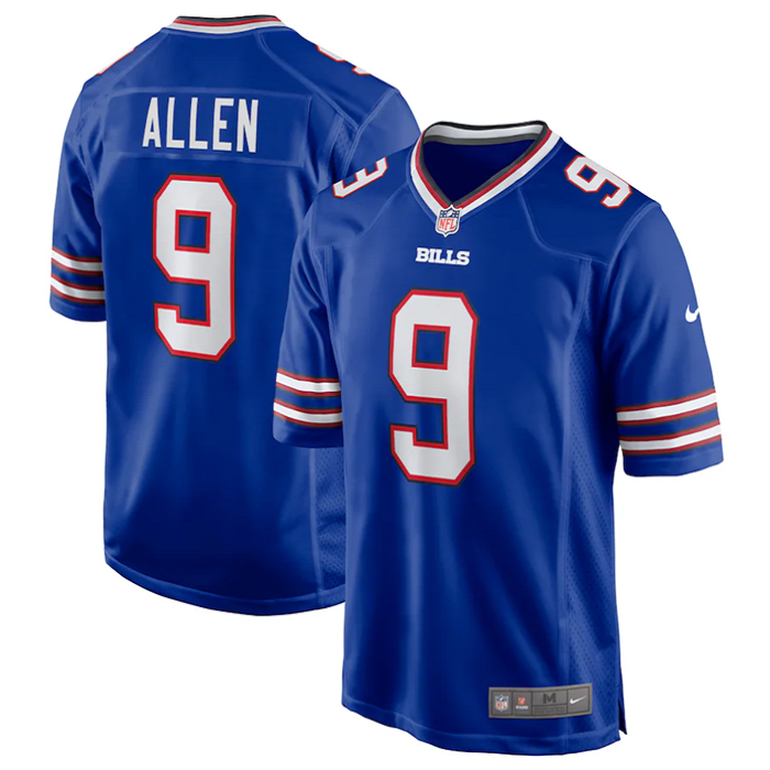 Men's Buffalo Bills #9 Kyle Allen Blue Stitched Game Jersey